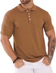 Мужская рубашка поло Plilima, коричневая цена и информация | Meeste T-särgid | kaup24.ee