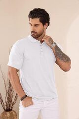 Мужская рубашка поло Plilima, белая цена и информация | Мужские футболки | kaup24.ee