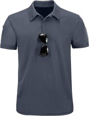 Мужская рубашка поло LLdress, серая цена и информация | Meeste T-särgid | kaup24.ee