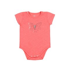 Боди для новорожденных с короткими рукавами Flamingo, оранжевое цена и информация | Бодики, распашонки | kaup24.ee
