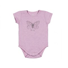 Боди для новорожденных с короткими  рукавами Flamingo, фиолетовое цена и информация | Бодики, распашонки | kaup24.ee