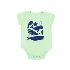 Боди для новорожденных с короткими  рукавами Makoma, серое цена и информация | Бодики, распашонки | kaup24.ee