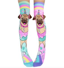 Цветные носки Pug цена и информация | Носки, колготки для девочек | kaup24.ee