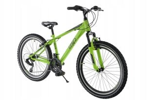 Laste jalgratas 9-12 a Lorenzo 24" 130-165 cm roheline цена и информация | Велосипеды | kaup24.ee