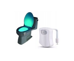Светодиодная лампа для унитаза с датчиком движения цена и информация | Аксессуары для ванной комнаты | kaup24.ee