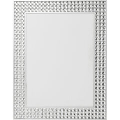 Настенное зеркало, серебро, 80х100 см цена и информация | Подвесные зеркала | kaup24.ee