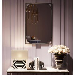 Настенное зеркало Bonita Black 71x109см цена и информация | Подвесные зеркала | kaup24.ee