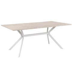 Laud Aatrium Onex, 90x180x75 cm, valge hind ja info | Köögi- ja söögilauad | kaup24.ee