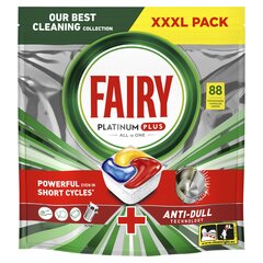 Fairy Platinum Plus All in One’i Nõudepesumasina Tabletid Lemon, 88 tk hind ja info | Nõudepesuvahendid | kaup24.ee