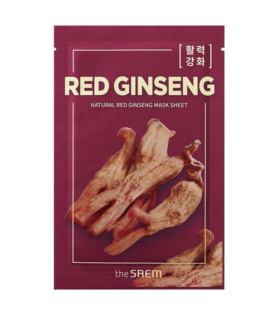 Leht-näomask The Saem Natural Red Ginseng, 21 ml цена и информация | Näomaskid, silmamaskid | kaup24.ee