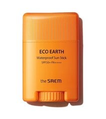 Водостойкая карандашная защита для лица The Saem Eco Earth Waterproof SPF 50+ PA++++, 17 г цена и информация | Кремы от загара | kaup24.ee