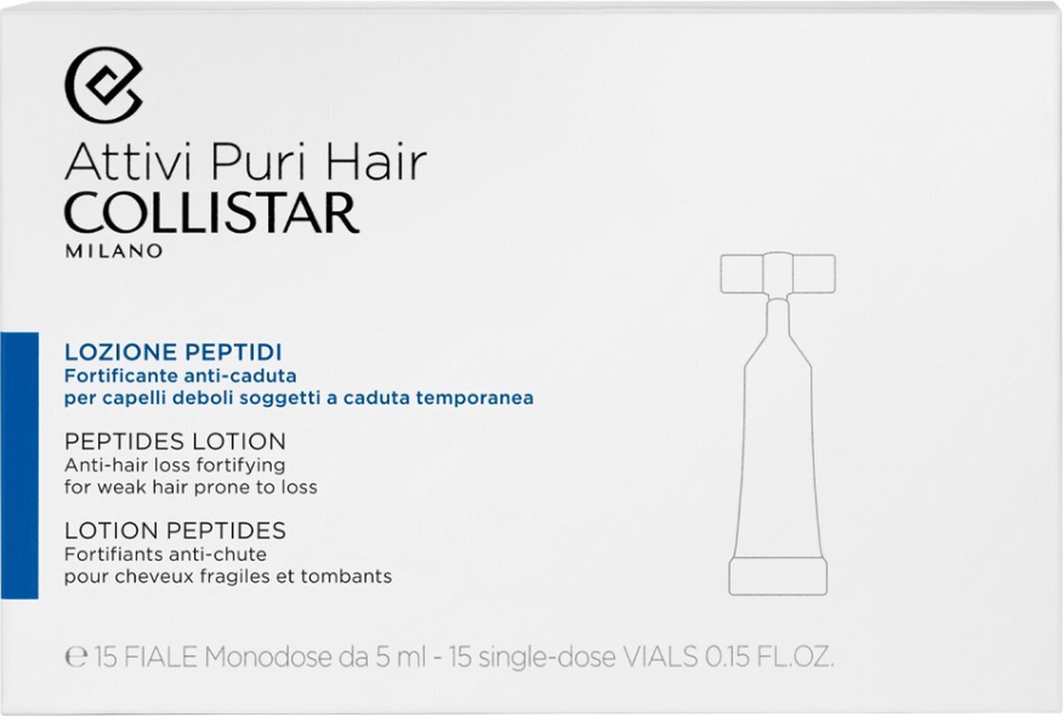 Juuksemask Collistar Peptides Lotion, 15x5 ml цена и информация | Maskid, õlid, seerumid | kaup24.ee