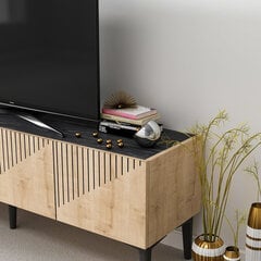 TV stalas Draw - Sapphire Oak, Black Marble цена и информация | Тумбы под телевизор | kaup24.ee