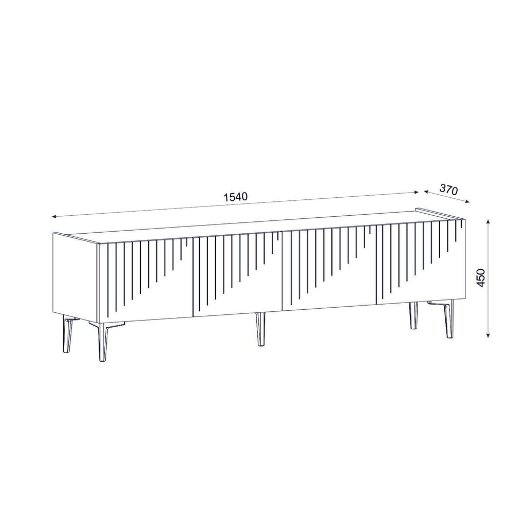 Telerialus Asir Draw, pruun/must hind ja info | TV alused | kaup24.ee