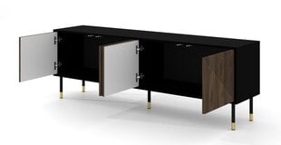 ТВ столик Homlando Woody, коричневый/черный цена и информация | Тумбы под телевизор | kaup24.ee
