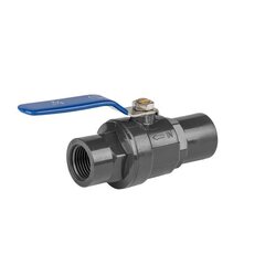 Комплект из 4 соединений PN10 PVC combined valve, SS handle 1 1/4" female / 1 1/4" female цена и информация | Оборудование для полива | kaup24.ee