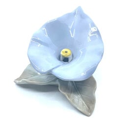 Японская керамическая подставка для благовоний Calla Lily Blue, Baieido цена и информация | Ароматы для дома | kaup24.ee