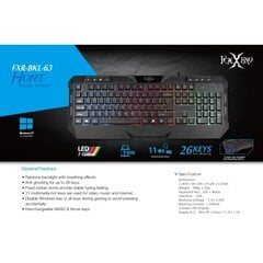 Foxxray Slash FXR-BKL-63 цена и информация | Клавиатуры | kaup24.ee