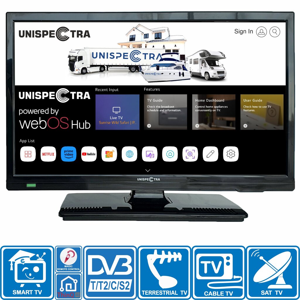 Unispectra 190T2S2W hind ja info | Telerid | kaup24.ee