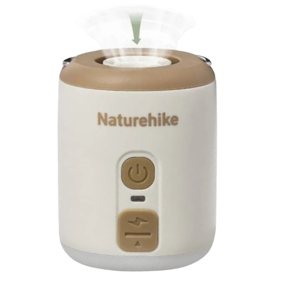 Naturehike Wind-Mini multifunktsionaalne USB kaasaskantav madratsi õhupump + taskulamp цена и информация | Matkamadratsid, matkamatid | kaup24.ee