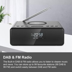 Цифровые радио-будильник DAB и FM, черный цена и информация | Радиоприемники и будильники | kaup24.ee