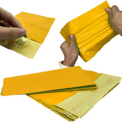 Курьерский конверт на клейкой ленте, желтый, 260х350мм, 55 мм, Omimar, 50 шт. цена и информация | Смягчает воду и защищает Вашу посудомоечную машину от извести. | kaup24.ee