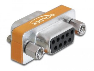 Adapter DeLock D-Sub 9 kontaktiga isane > D-Sub 9 kontaktiga emane цена и информация | Адаптеры и USB-hub | kaup24.ee