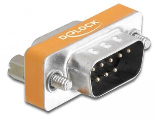 Adapter DeLock D-Sub 9 kontaktiga isane > D-Sub 9 kontaktiga emane hind ja info | USB jagajad, adapterid | kaup24.ee