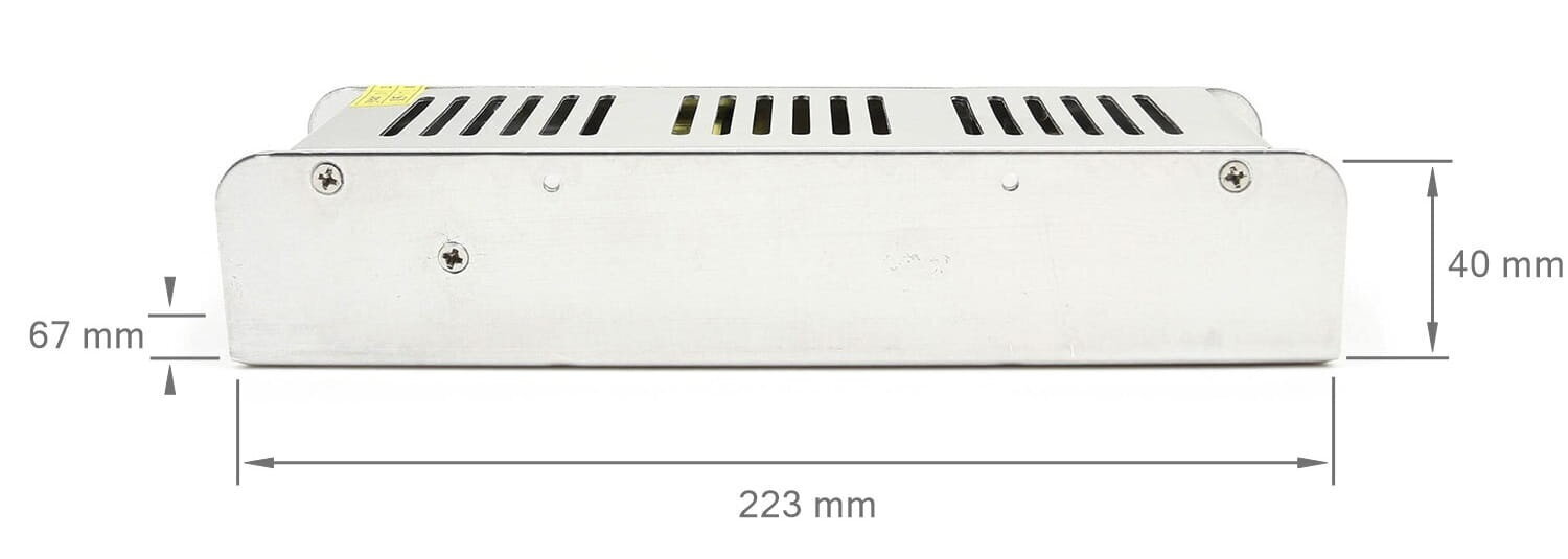 Õhuke 24V 250W 10.4A modulaarne toiteallikas IP20 цена и информация | Toiteplokid | kaup24.ee