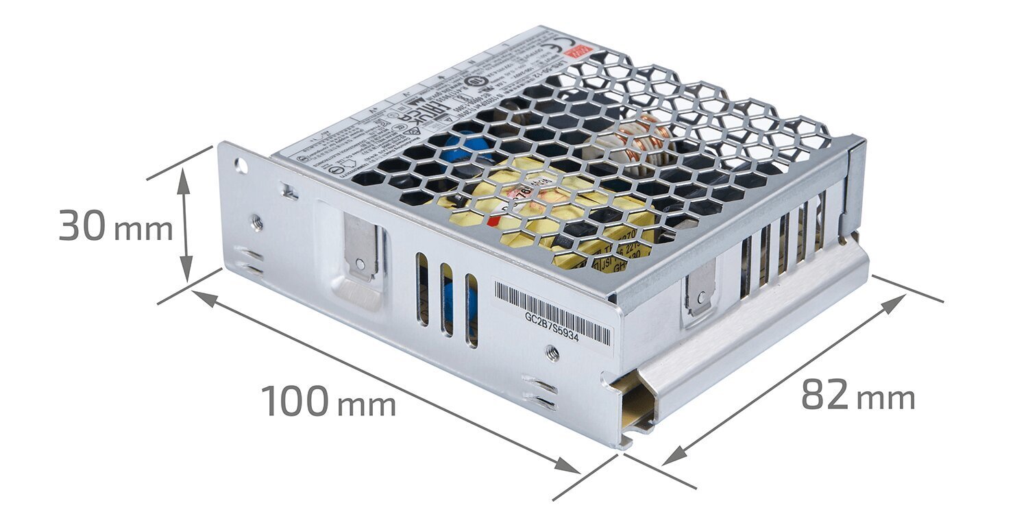 Mean Well sisseehitatud modulaarne toiteallikas 12V 50W 4.2A IP20 hind ja info | Toiteplokid | kaup24.ee