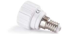 Адаптер для LED ламп - переходник с цоколя E14 на цоколь GU10 цена и информация | Выключатели, розетки | kaup24.ee