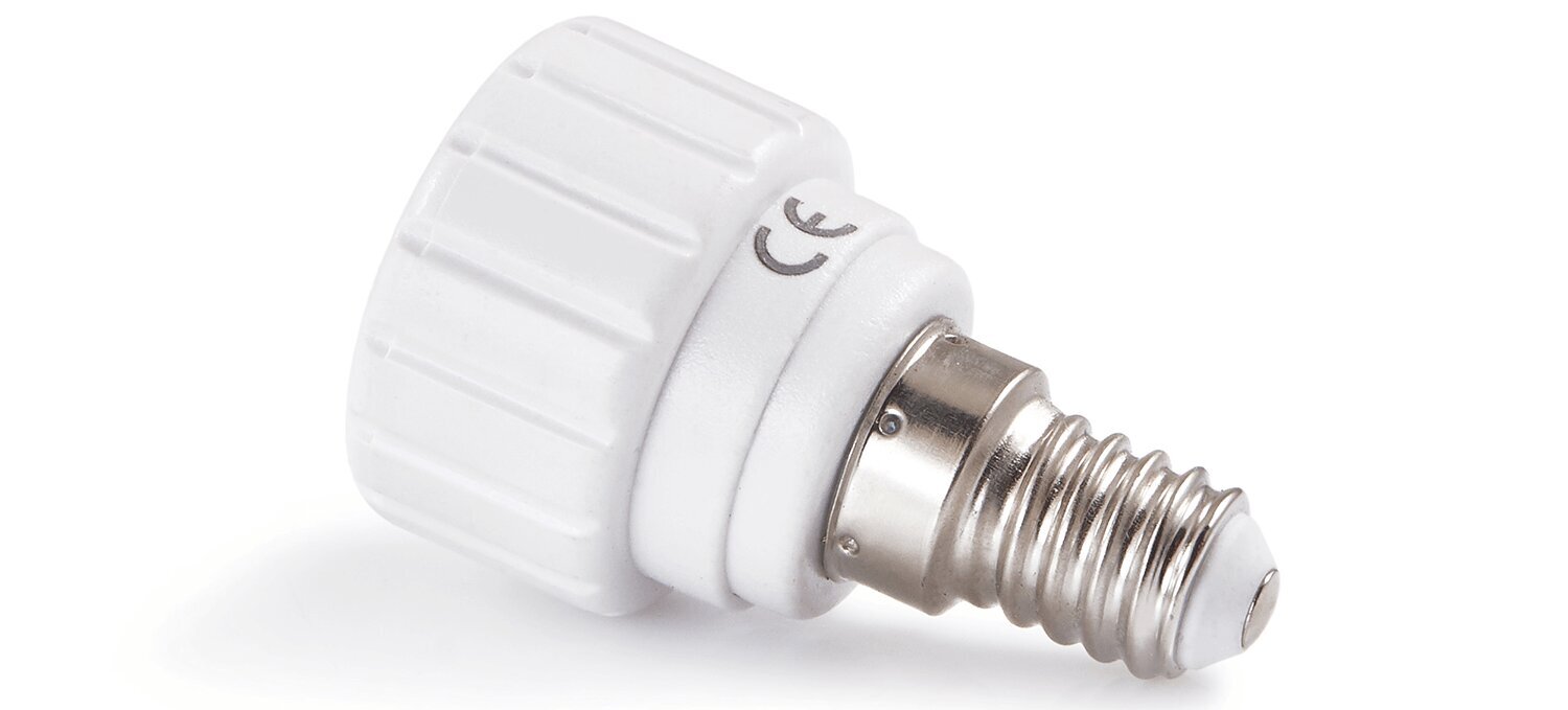 LED pirnide adapter - E14 sokli adapter GU10 soklile hind ja info | Lülitid ja pistikupesad | kaup24.ee