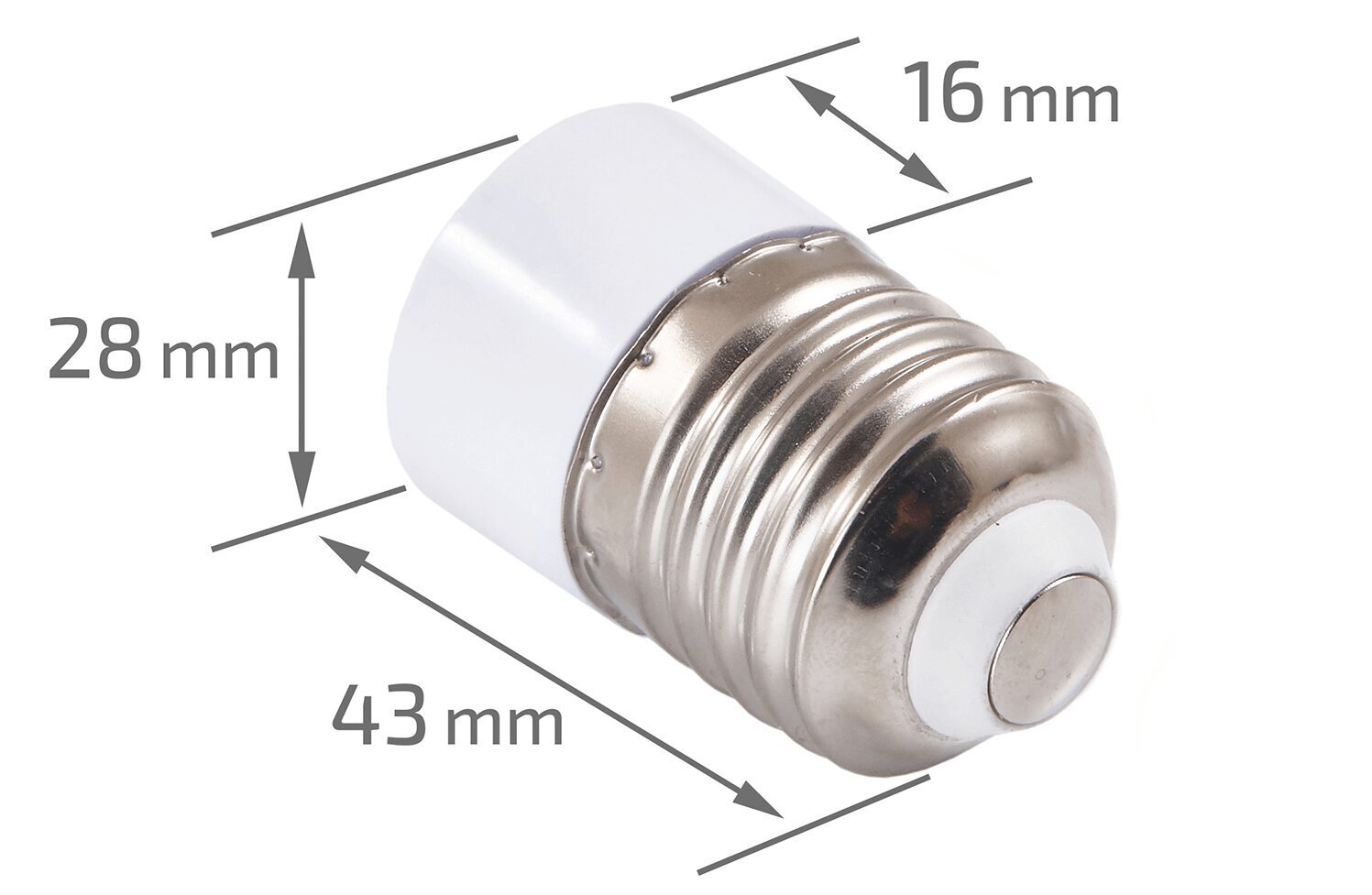 LED-pirni adapter - E27 sokli adapter E14 soklile цена и информация | Lülitid ja pistikupesad | kaup24.ee