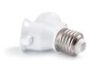 LED-pirni adapter - E27 sokli adapter topelt E27 soklile цена и информация | Lülitid ja pistikupesad | kaup24.ee