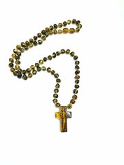 Ожерелье с крестом из зеленого янтаря, Amber Storm цена и информация | Украшения на шею | kaup24.ee