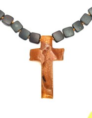Ожерелье с янтарным крестом, Amber Storm цена и информация | Украшения на шею | kaup24.ee