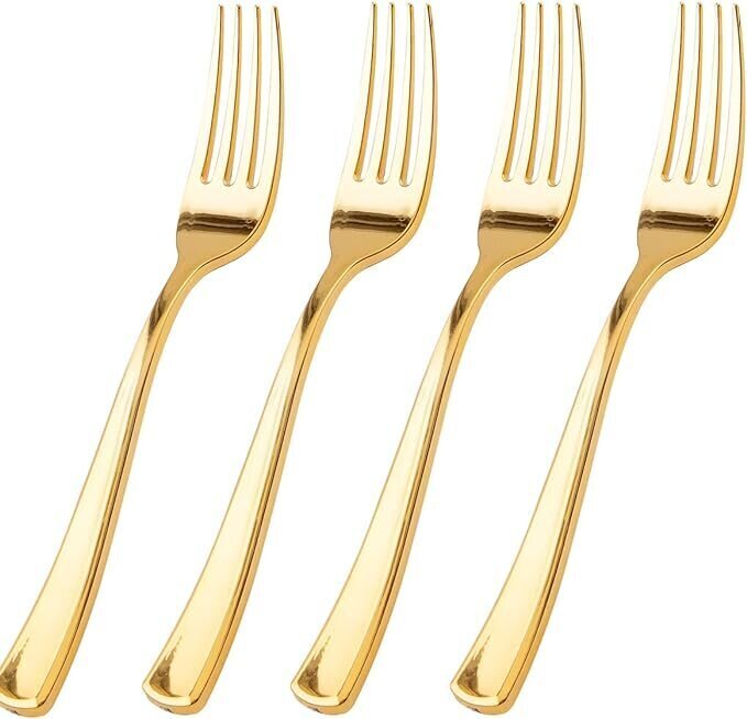 Kahvel MoodFood, 19 cm, kuldne, 6 tk hind ja info | Söögiriistad | kaup24.ee