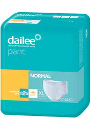 DAILEE Pant Normal XL bikses 15gab. цена и информация | Подгузники, прокладки, одноразовые пеленки для взрослых | kaup24.ee