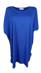 темно-синяя удлиненная блузка больших размеров с аппликацией цена и информация | Туники | kaup24.ee