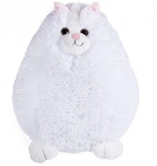Плюшевая игрушка-подушка "Белый кот Fancy" Toys1, 45 см цена и информация | Мягкие игрушки | kaup24.ee
