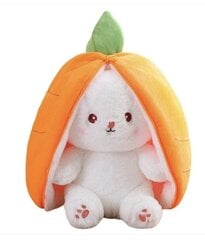 Двухсторонний плюшевый зайчик - морковка Eddy Toys цена и информация | Мягкие игрушки | kaup24.ee