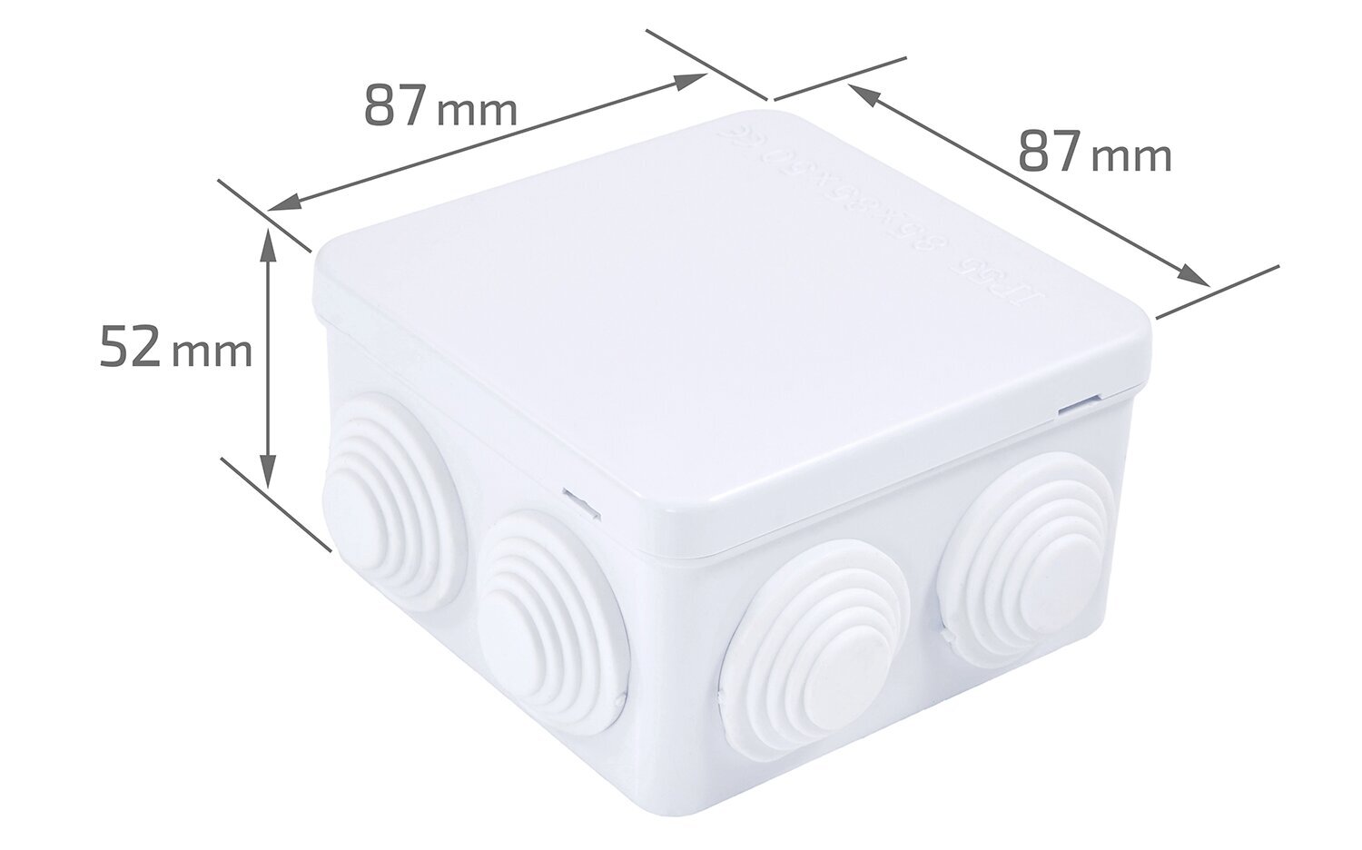 Jaotuskarp IP55 85x85x50 mm цена и информация | Lülitid ja pistikupesad | kaup24.ee