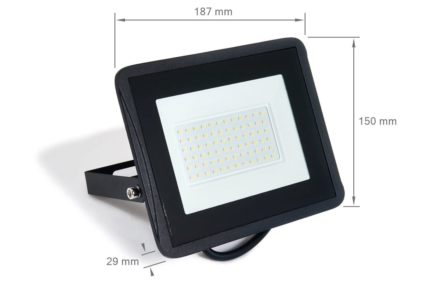 Komplekt: LED pikendus topelt statiiv + 2x 50W valgusfoor, neutraalne valge (4500K) hind ja info | Taskulambid, prožektorid | kaup24.ee