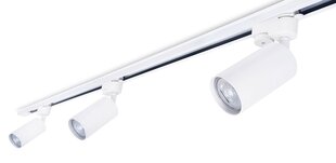 Steka Lite set LED GU10 x3 светильник на рейку + кабель для рейки 1,5 м - Белый цена и информация | Потолочные светильники | kaup24.ee