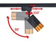 Steka Klemens komplekt LED rööpmelamp GU10 x3 + rööpmel 1,5m - must цена и информация | Laelambid | kaup24.ee