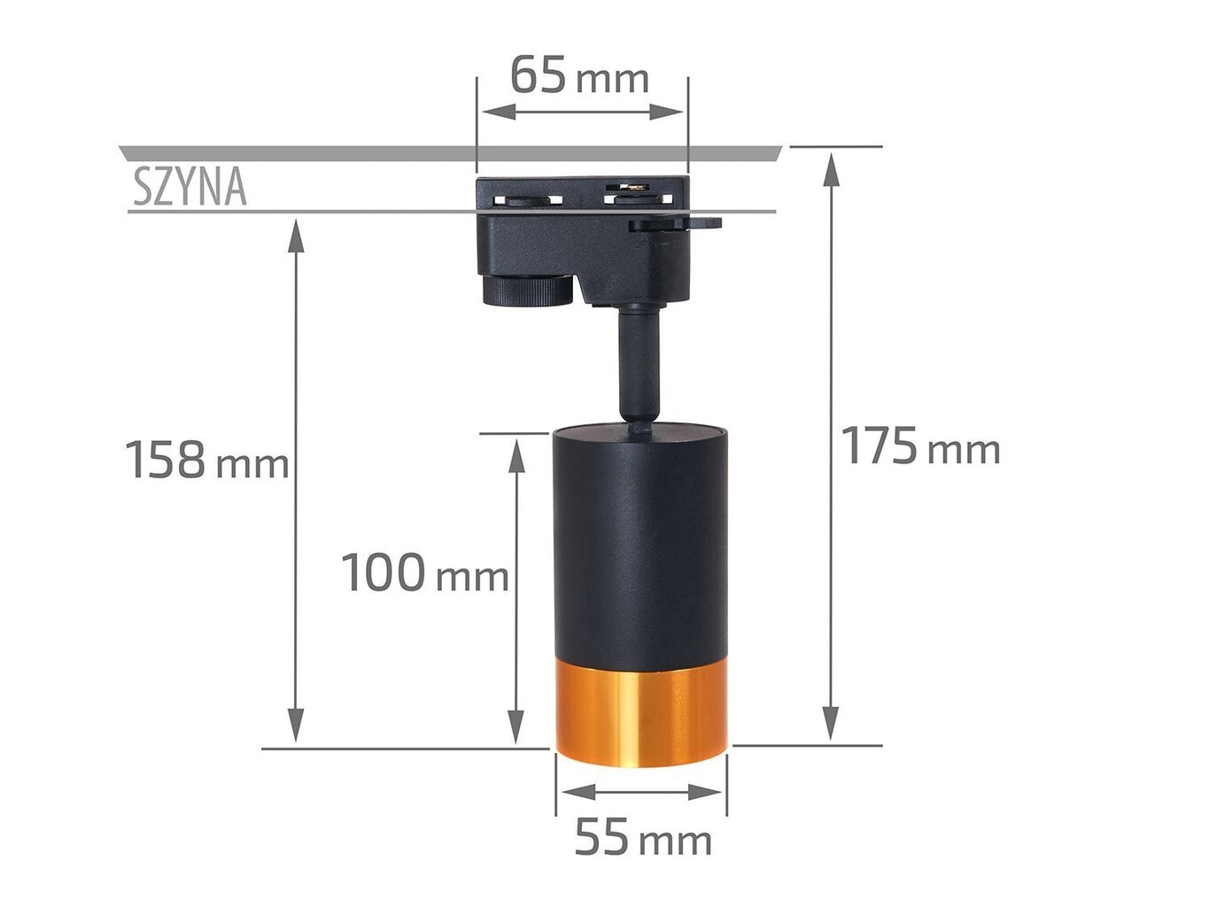 Steka Klemens komplekt LED rööpmelamp GU10 x3 + rööpmel 1,5m - must цена и информация | Laelambid | kaup24.ee