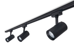 Светильник на рейку Steka Ductus kit Black LED GU10 x3 + 1,5м кабель для рейки цена и информация | Потолочные светильники | kaup24.ee