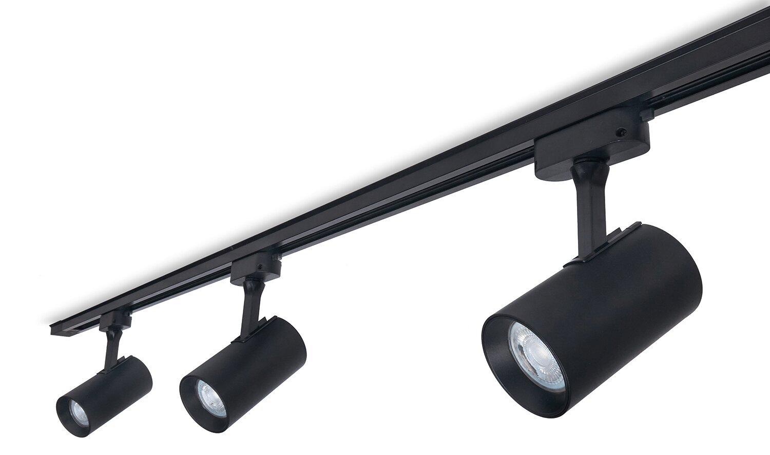 Steka Ductus komplekt Must LED GU10 x3 rööpmelamp + 1,5m rööpmelkaabel - must hind ja info | Laelambid | kaup24.ee