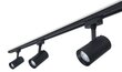 Steka Ductus komplekt Must LED GU10 x3 rööpmelamp + 1,5m rööpmelkaabel - must цена и информация | Laelambid | kaup24.ee