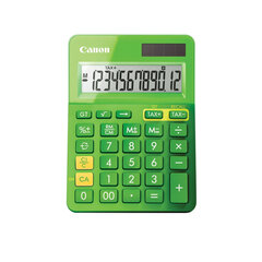 "калькулятор canon ls-123k, зеленый, таблица, 12 цифр цена и информация | Канцелярские товары | kaup24.ee